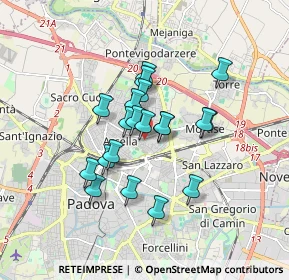 Mappa Via Arcangelo Corelli, 35132 Padova PD, Italia (1.298)