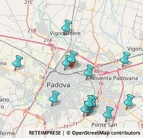 Mappa Via Arcangelo Corelli, 35132 Padova PD, Italia (4.47308)