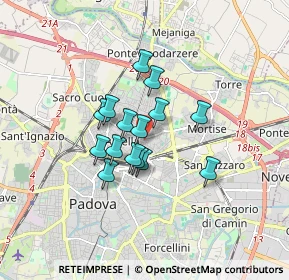 Mappa Via Francesco Geminiani, 35132 Padova PD, Italia (1.164)