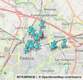 Mappa Via Francesco Geminiani, 35132 Padova PD, Italia (1.27333)