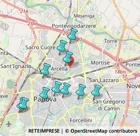 Mappa Via Francesco Geminiani, 35132 Padova PD, Italia (1.96636)