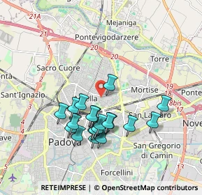 Mappa Via Francesco Geminiani, 35132 Padova PD, Italia (1.667)