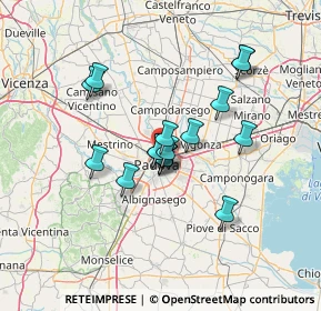 Mappa Via Tiziano Aspetti, 35132 Padova PD, Italia (10.22882)