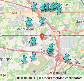 Mappa Via Paradiso, 37066 Caselle VR, Italia (2.2045)