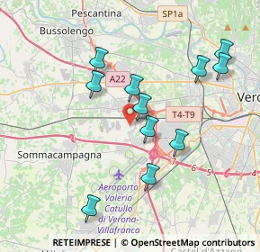 Mappa Via Paradiso, 37066 Caselle VR, Italia (3.65545)