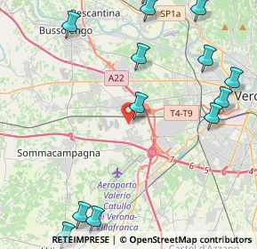 Mappa Via Paradiso, 37066 Caselle VR, Italia (6.01857)