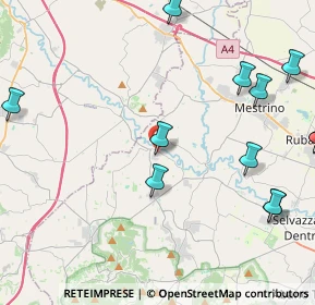 Mappa Via San Martino, 35030 Cervarese Santa Croce PD, Italia (6.15)