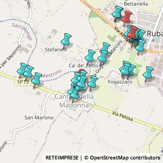 Mappa Via On. Aldo Moro, 35030 Rubano PD, Italia (0.56552)