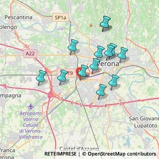 Mappa Via Castelfidardo, 37137 Verona VR, Italia (3.37846)