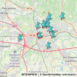 Mappa Via Castelfidardo, 37137 Verona VR, Italia (3.08333)
