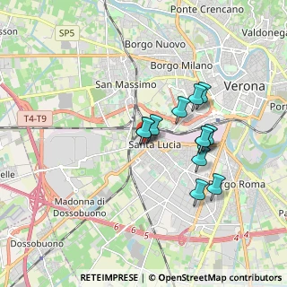 Mappa Via Castelfidardo, 37137 Verona VR, Italia (1.435)