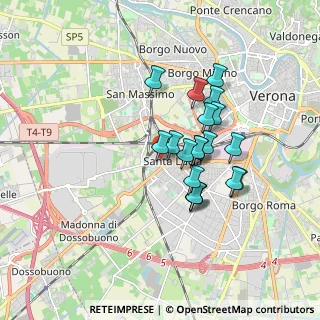 Mappa Via Generale Passalacqua, 37137 Verona VR, Italia (1.38211)