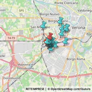 Mappa Via Castelfidardo, 37137 Verona VR, Italia (0.98059)