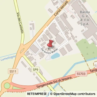 Mappa Via Enrico Mattei, 24, 28100 Novara, Novara (Piemonte)