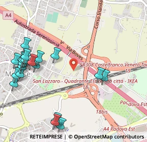 Mappa Via dell'Ippodromo, 35129 Padova PD, Italia (0.6585)