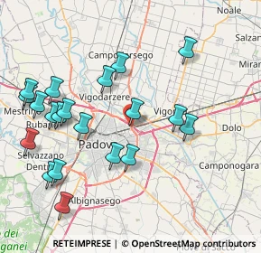 Mappa Via dell'Ippodromo, 35129 Padova PD, Italia (8.772)