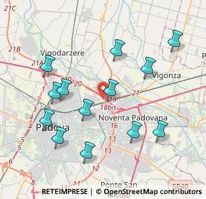 Mappa Via dell'Ippodromo, 35129 Padova PD, Italia (3.97923)