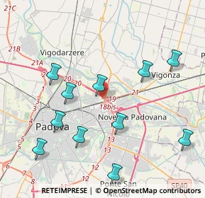 Mappa Via dell'Ippodromo, 35129 Padova PD, Italia (4.755)