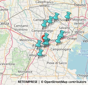 Mappa Via dell'Ippodromo, 35129 Padova PD, Italia (9.65545)