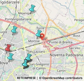 Mappa Via dell'Ippodromo, 35129 Padova PD, Italia (2.75417)