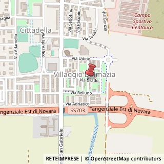 Mappa Via Cividale,  13, 28100 Novara, Novara (Piemonte)