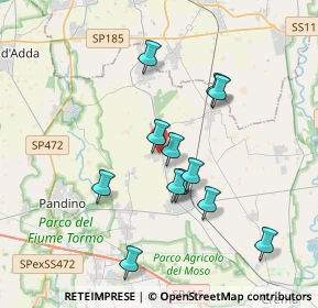 Mappa Via Roma, 26017 Pieranica CR, Italia (3.385)