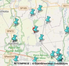 Mappa Via Roma, 26017 Pieranica CR, Italia (6.3565)