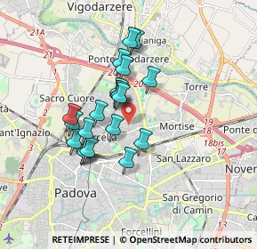 Mappa Via Saetta, 35100 Padova PD, Italia (1.383)