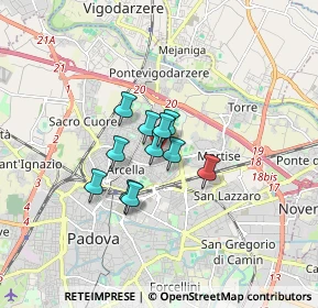 Mappa Via Saetta, 35100 Padova PD, Italia (0.99636)