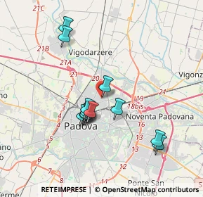 Mappa Via Saetta, 35100 Padova PD, Italia (3.21333)