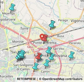 Mappa Via Fratelli Cervi, 35129 Padova PD, Italia (2.30938)