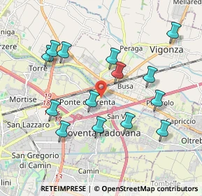 Mappa Via Gino Luisari, 35129 Padova PD, Italia (1.95429)
