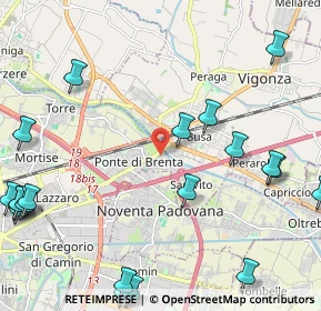 Mappa Via Gino Luisari, 35129 Padova PD, Italia (3.0965)