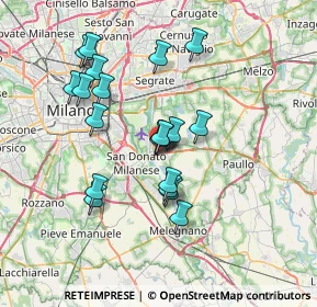 Mappa Via Edmondo de Amicis, 20068 Peschiera Borromeo MI, Italia (6.4245)