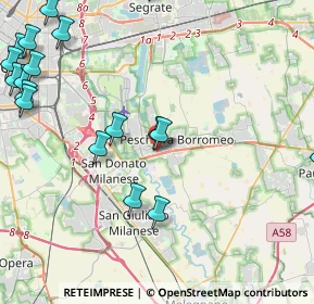 Mappa Via Edmondo de Amicis, 20068 Peschiera Borromeo MI, Italia (6.009)