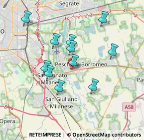 Mappa Via Edmondo de Amicis, 20068 Peschiera Borromeo MI, Italia (3.29)