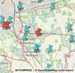 Mappa Via Edmondo de Amicis, 20068 Peschiera Borromeo MI, Italia (5.672)