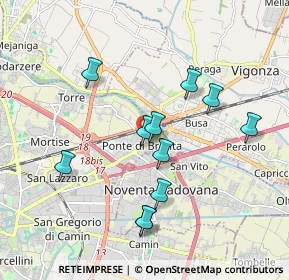 Mappa Via Bravi, 35129 Ponte di Brenta PD, Italia (1.73091)