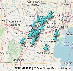 Mappa Via Bravi, 35129 Ponte di Brenta PD, Italia (9.9805)