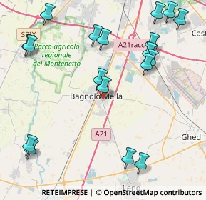 Mappa Via Monsignor Ugo Baccaglioni, 25021 Bagnolo Mella BS, Italia (5.20833)