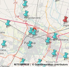 Mappa Via Luigi Boccherini, 35133 Padova PD, Italia (6.315)