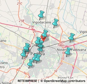 Mappa Via Luigi Boccherini, 35133 Padova PD, Italia (3.49286)