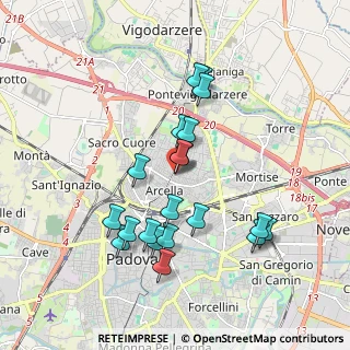 Mappa Via Luigi Boccherini, 35133 Padova PD, Italia (1.7525)