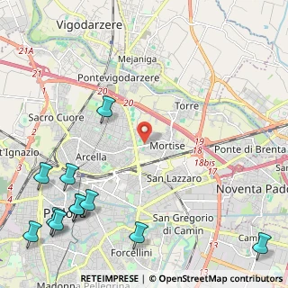 Mappa Via Riccardo Bajardi, 35129 Padova PD, Italia (3.39091)