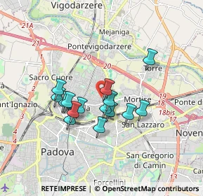 Mappa Via Saetta, 35122 Padova PD, Italia (1.37067)