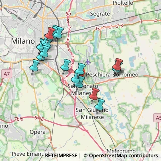 Mappa Via Spilamberto, 20097 San Donato Milanese MI, Italia (3.874)