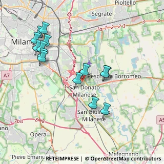 Mappa Via Spilamberto, 20097 San Donato Milanese MI, Italia (4.12357)