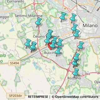 Mappa Via Monte Grappa, 20094 Corsico MI, Italia (3.5025)