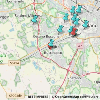 Mappa Via Monte Grappa, 20094 Corsico MI, Italia (4.94667)