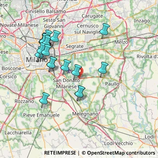 Mappa Strada Comunale della Bellaria, 20068 Peschiera Borromeo MI, Italia (8.0985)